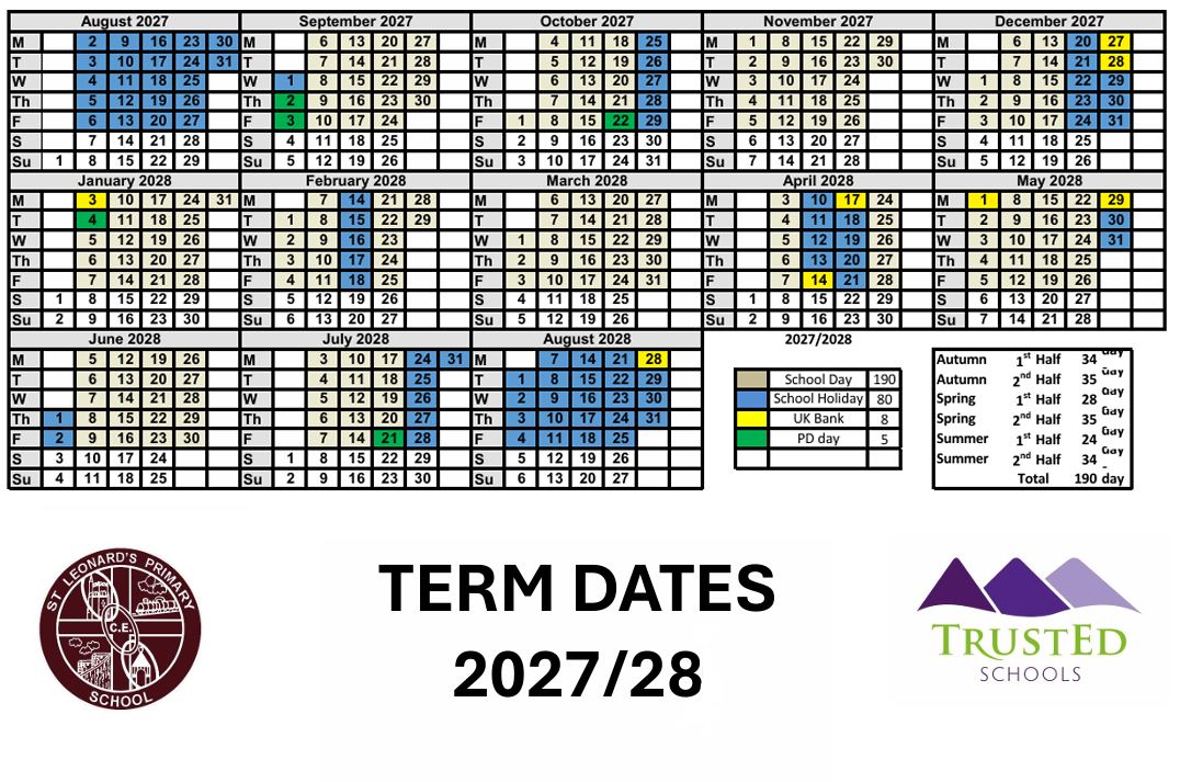 Term Dates 2027-28